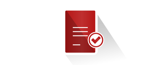 Verification of documents icon