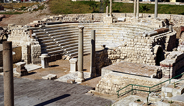 Ancient Roman ruins in Alexandria, Egypt